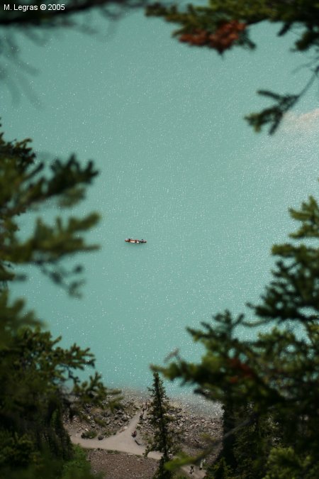 Cano sur Lake Louise