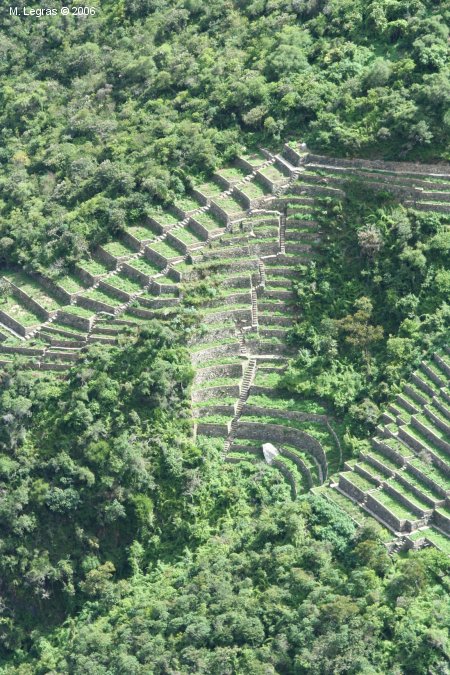 Terrasses au niveau des ruines du bas