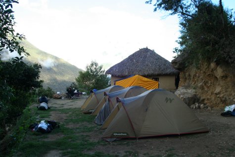 Campement au matin