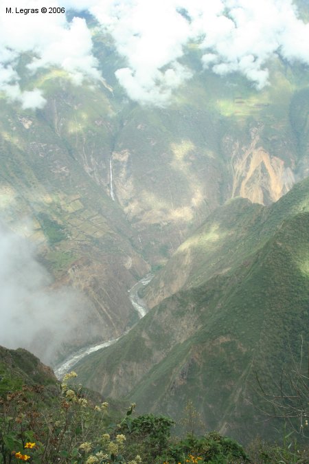 Vue sur la descente