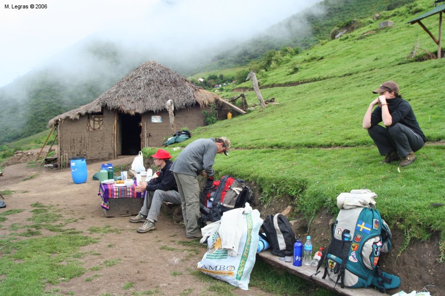 Campement au matin