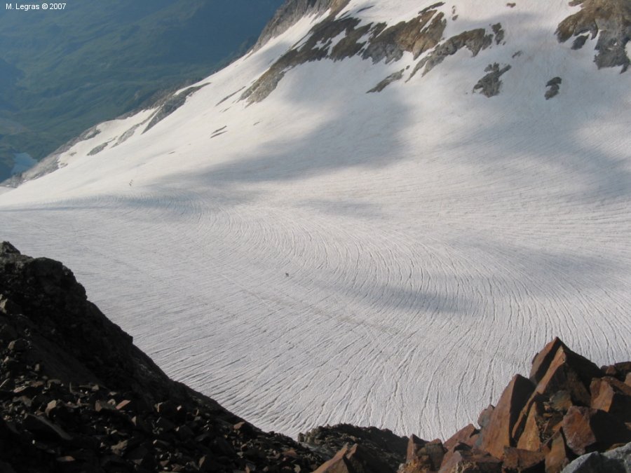 L'impressionnant glacier d'Ossoue